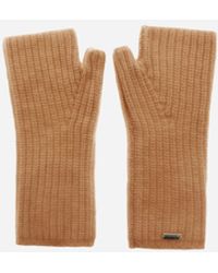 Herno - Handschuhe Aus Cob Stitch Carded Wool - Lyst