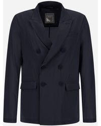 Herno - BLAZER DOPPIOPETTO IN LIGHT MATT - Lyst