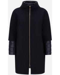 Herno - Ecowool And Nylon Ultralight Coat - Lyst