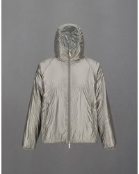 Herno - Laminar Metallic Shield Hooded Jacket - Lyst