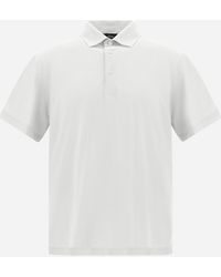 Herno - Polo Shirt In Crepe Jersey - Lyst