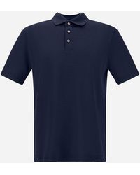 Herno - Jersey Knit Effect Polo Shirt - Lyst
