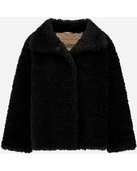 Herno - Curly-Effect Fur-Touch Short Jacket - Lyst