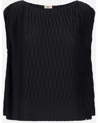 Herno - TANK TOP IN WRINKLED EFFECT - Lyst