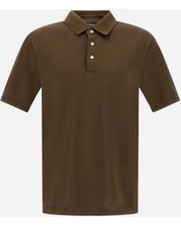 Herno - Jersey Knit Effect Polo Shirt - Lyst