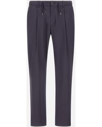 Herno - Light Cotton Stretch Trousers - Lyst