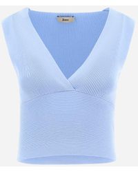 Herno - TOP IN ENDLESS VISCOSE RIB - Lyst