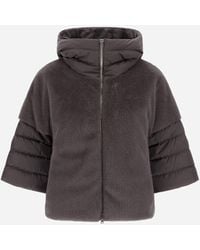 Herno - Cape Aus Satin Und Lady Alternative Fur - Lyst