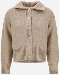 Herno - Blown Alpaca Wool Cardigan - Lyst