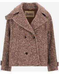 Herno - Baby Alpaca And Wool-Blend Peacoat - Lyst