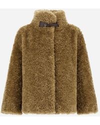 Herno - Cape Aus Curly Alternative Fur - Lyst