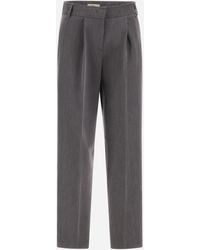 Herno - Fluid Twill Trousers - Lyst