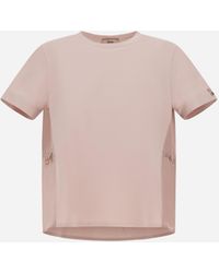 Herno - T-Shirt With Coulisse - Lyst