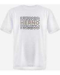 Herno - T-shirt In Compact Jersey - Lyst