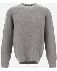 Herno - Pullover Aus Kaschmir Und Wolle Mit Patentmuster - Lyst