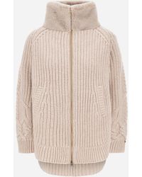Herno - Wool Jacket With Raised Texture And Beaver-Effect Fur Feel - Lyst