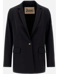 Herno - Blazer De Mujer De Easy Suit Stretch - Lyst