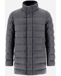 Herno - CAPPOTTO IN CASHMERE SETA E LIGHT FAUX FUR - Lyst