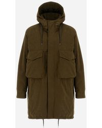 Herno - Waxed Tech Cotton Long Parka - Lyst