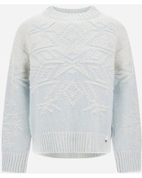 Herno - Wool Jumper With Vanisé Inlay - Lyst
