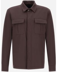 Herno - Shacket In Cotton Gabardine Stretch - Lyst