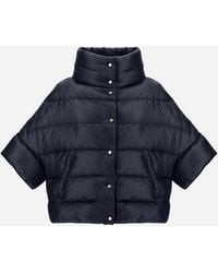 Herno - High-Neck Cape - Lyst