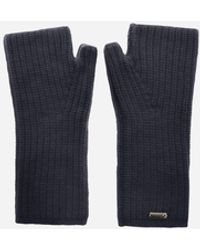 Herno - Guantes De Cob Stitch Carded Wool - Lyst