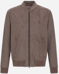 Herno - Bomberjacke Resort Aus Alternative Suede - Lyst