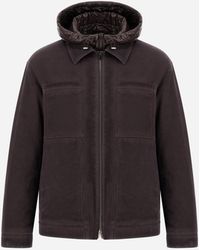 Herno - Denim-Effect Gabardine And Nylon Ultralight Jacket - Lyst