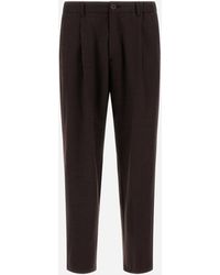 Herno - Flannel Trousers With Water-Repellent Coating - Lyst