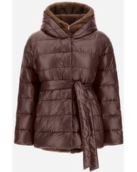 Herno - Nylon Ultralight And Melange Mink-Effect Jacket - Lyst