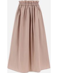 Herno - New Techno Taffeta Skirt - Lyst