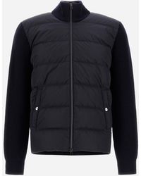 Herno - Wool Jacket With A Waffle-Knit Texture And Nylon - Lyst