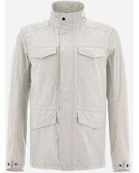 Herno - Field Jacket In Light Cotton Stretch - Lyst