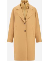 Herno - Abrigo De Velour Wool Cloth Y Nylon Ultralight - Lyst