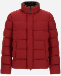 Herno - Bomber Jacket In Arendelle And Faux Fur - Lyst