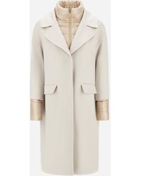 Herno - Abrigo De Pure Cashmere Y Nylon Ultralight - Lyst