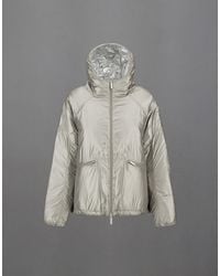 Herno - Laminar Metallic Shield Hooded Jacket - Lyst