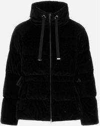 Herno - Velvet Jacket With Glitter Print And Satin - Lyst