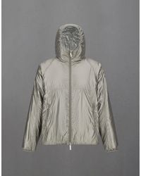 Herno - Laminar Metallic Shield Hooded Jacket - Lyst