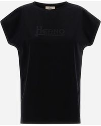 Herno - T-SHIRT IN INTERLOCK JERSEY - Lyst