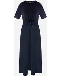 Herno - ABITO IN GLAM KNIT EFFECT E TECHNO TAFFETÀ - Lyst