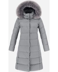 Herno CAPPOTTO IN MICROFIBRA MILLIONAIRE - Grigio