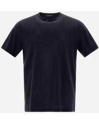 Herno - T-shirt In Crepe Jersey - Lyst