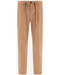 Herno - Cotton And Cashmere Canvas Trousers - Lyst