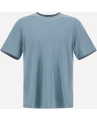 Herno - Resort Basic Cotton And Light Stretch Nylon T-Shirt - Lyst