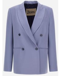 Herno - Flawless Woven Blazer - Lyst
