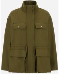 Herno - Pure Wool Cloth Field Jacket - Lyst