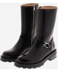 Herno - Smooth Leather Ankle Boots - Lyst