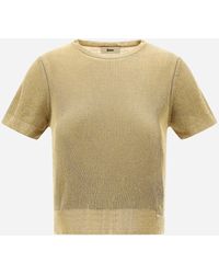 Herno - Viscose Lurex Rib Sweater - Lyst